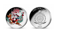 Myšiak Mickey a Myška Minnie na 1 oz minci z rýdzeho striebra 999/1000