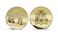 ickey Mouse na minci z 1/10 unce rýdzeho zlata