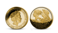 185. výročie kráľovnej Viktorie - minca zušľachtena Fairmined zlatem 