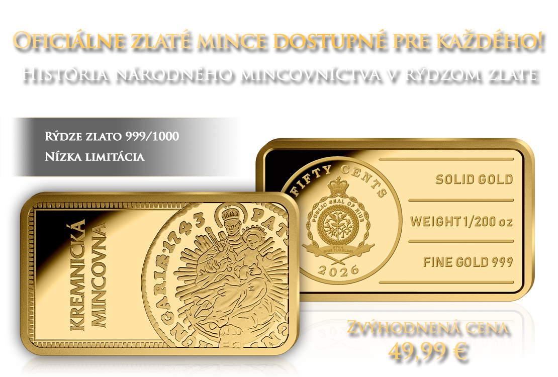 Ofici&aacute;lne zlat&eacute; mince dostupn&eacute; pre každ&eacute;ho 