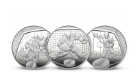 MS v hokeji 2024 - Sada troch mincí z rýdzeho striebra