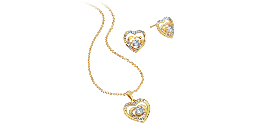 Náhrdelník v tvare srdca s kryštálmi Swarovski Náhrdelník v tvare srdca s kryštálmi Swarovski
