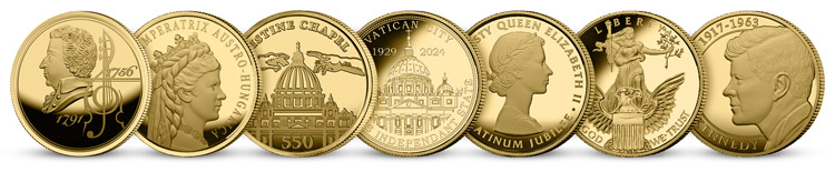 Ilustračný obrázok. Ukážka predchádzajúcich mincí.