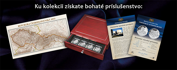 Súčasťou kolekcie História Česko-Slovenska je jedinečné príslušenstvo ZADARMO