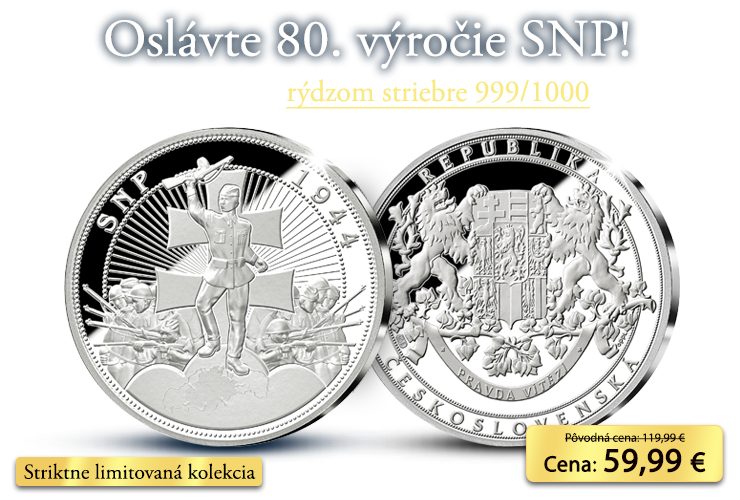 Slovensk&eacute; n&aacute;rodn&eacute; povstanie v r&yacute;dzom striebre 999/1000