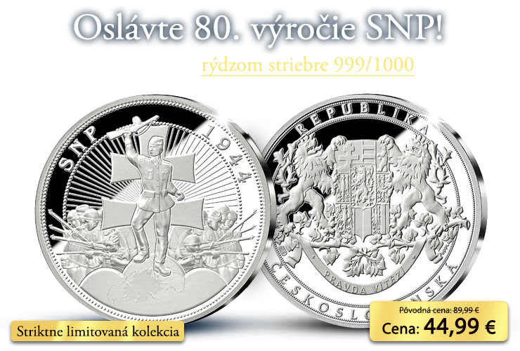 Slovenské národné povstanie v rýdzom striebre 999/1000