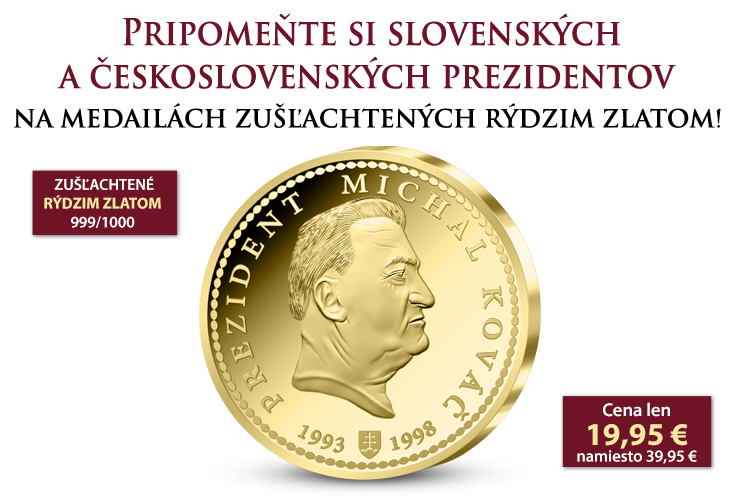 Michal Kováč na pamätnej medaile