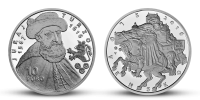 Strieborná minca NBS Juraj Turzo, 2016 