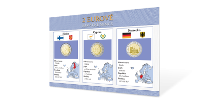 Sada pamätných euromincí - Nemecko 2011, Cyprus 2009, Fínsko 2006