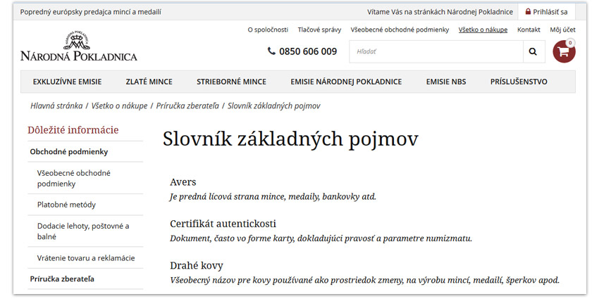 Slovník základných pojmov Slovník základných pojmov