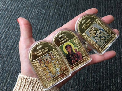 Kolekcia Najkrajšie madony na tehličkách zušľachtených rýdzim zlatom