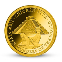 Zlatá minca Chichen Itzá