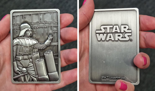 Oficiálna medaila Star Wars Darth Vader zušľachtená rýdzom striebrom Oficiálna medaila Star Wars Darth Vader zušľachtená rýdzom striebrom