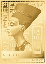 Kolekcia mincí z rýdzeho zlata Vás prevedie životmi egyptských faraónov