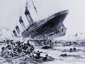 Potápajúca sa Titanic