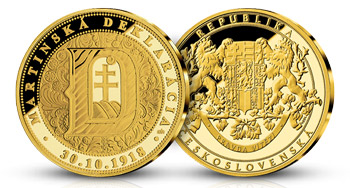 Pamätná medaila Martinská deklarácia z rýdzeho zlata