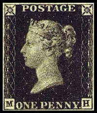 Známka Black Penny