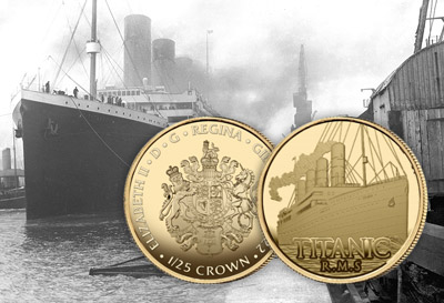 Zlátá minca Titanic