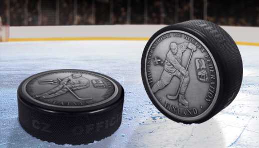 Pamätná medaila v puku ako spomienka na Majstrovstvá sveta v hokeji 2023
