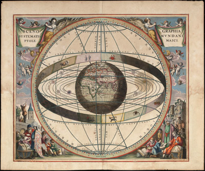 Ptolemaiova geocentrická predstava vesmíru