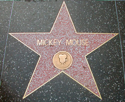 Hviezda Mickey Mouse na chodníku slávy