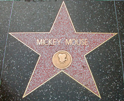 Hviezda Mickey Mouse na chodníku slávy Hviezda Mickey Mouse na chodníku slávy