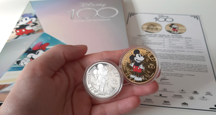 Oslávte 100. výročie pamätnou mincou s Myšákom Mickeym Oslávte 100. výročie pamätnou mincou s Myšákom Mickeym