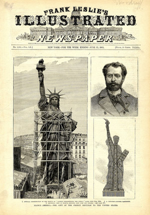 Úvodná stránka z novín Frank Leslie's Illustrated Newspaper