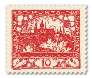 Poštová známka Hradčany