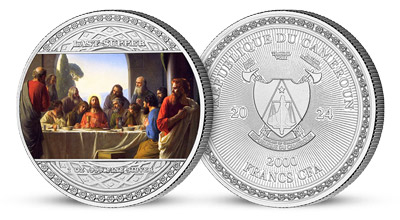 Posledná večera na 1 oz striebornej minci
