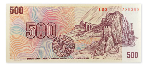 500 Kčs bankovka 500 Kčs bankovka