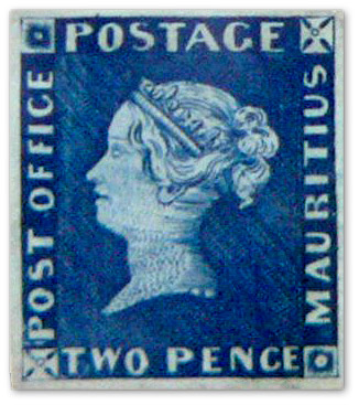 Známka Modrý Maurícius