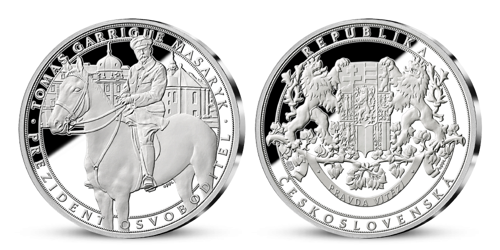 Pametná medaila T.G.Masaryk z rýdzeho striebra 999/1000 Pametná medaila T.G.Masaryk z rýdzeho striebra 999/1000