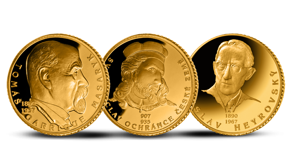 Traja muži našej histórie na pamätných medailách zo 14karátového zlata