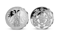 Pamätná medaila vyobrazujúca korunováciu Karola IV.