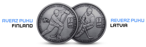 Majstrovstvá sveta v hokeji 2023 - oficiálné pamätné medaily IIHF v pravom hokejovom puku