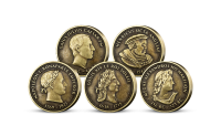 Panovníci, ktorí zmenili svet - sada 5 pamätných medailí 