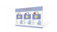 Sada pamätných euromincí - Portugalsko 2007,Slovinsko 2011,Taliánsko 2010