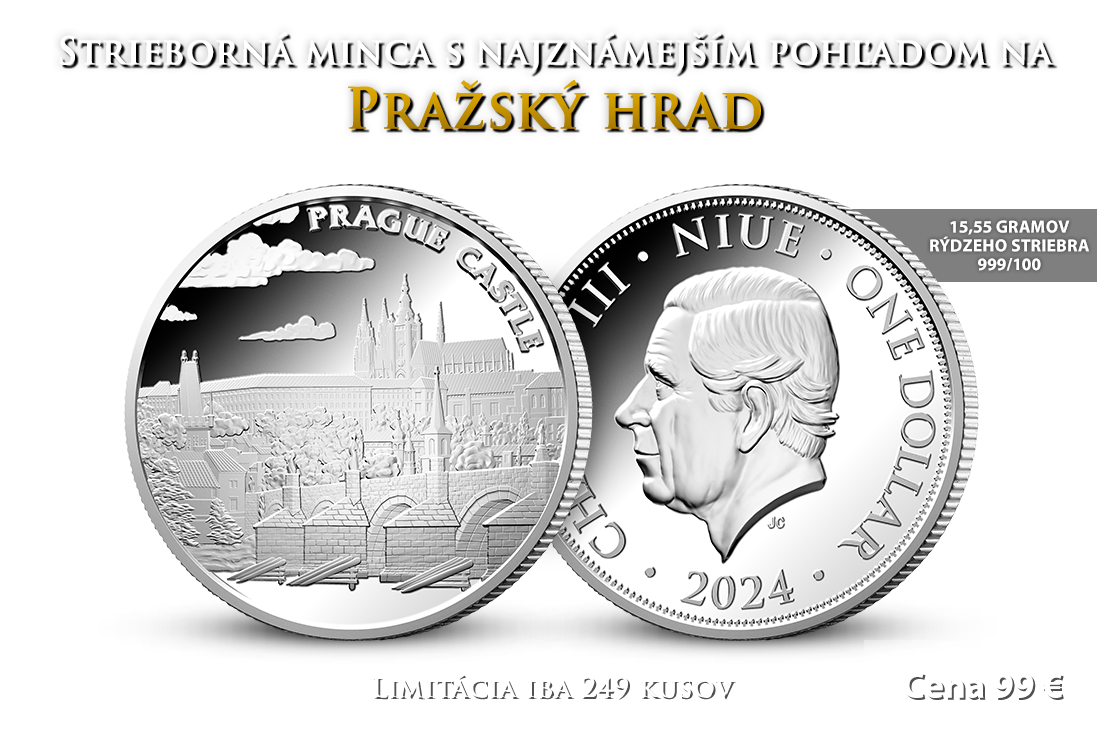 Pražský hrad na striebornej pamätnej minci
