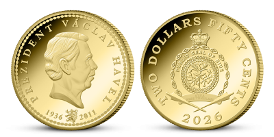 President Václav Havel 0,50 g zlatá minca 2026 