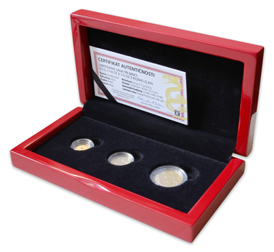 Rok Hada 2025 a sada troch zlatých mincí