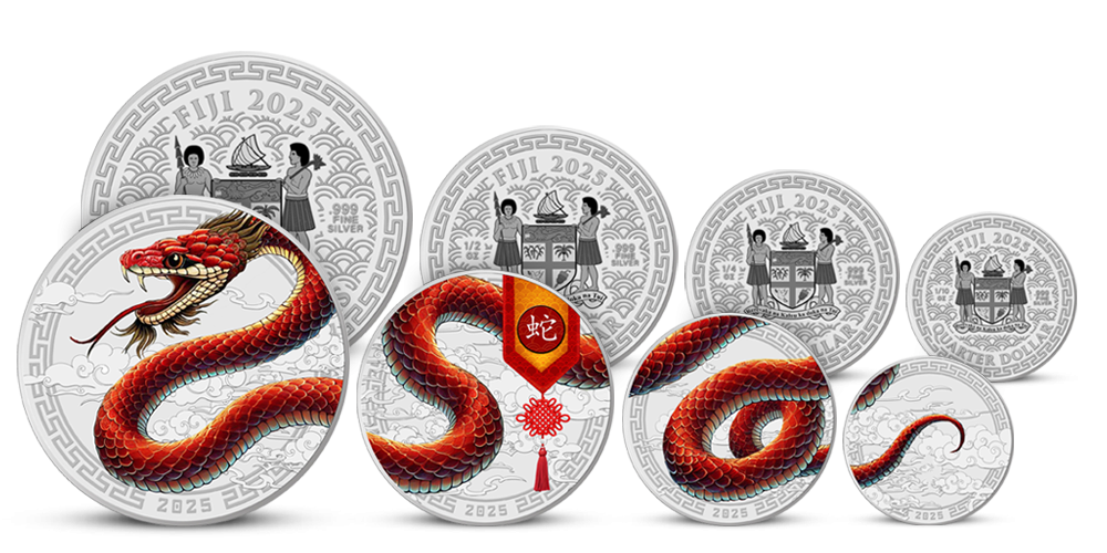 Rok Hada 2025 - sada 4 mincí z rýdzeho striebra 999/1000 