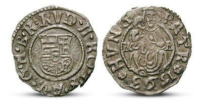Rudolf II. 	 historická minca 