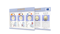 Sada pamätných euromincí - Fínsko 2011, Nemecko 2009, Španielsko 2005 