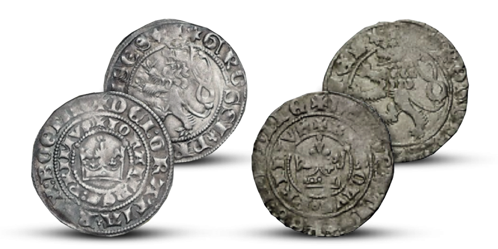 Sada pražských grošov Ján Luxemburský, Karel IV. Sada pražských grošov Ján Luxemburský, Karel IV.
