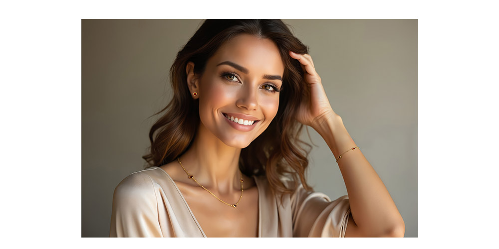 Náhrdelník, náušnice a náramok so srdiečkami