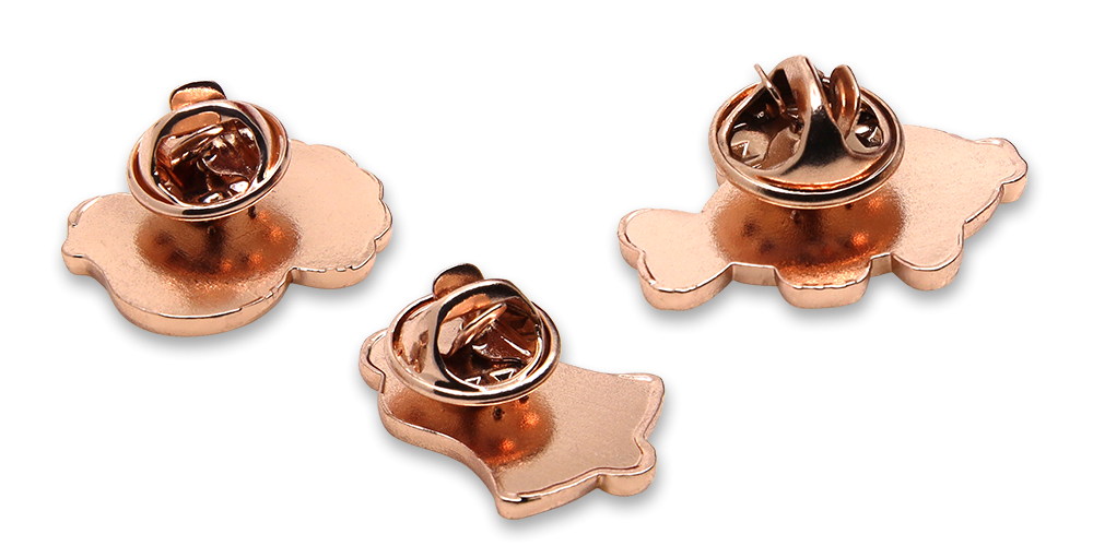 Sada troch vianočných brošní - zvonček, holubička, kapor