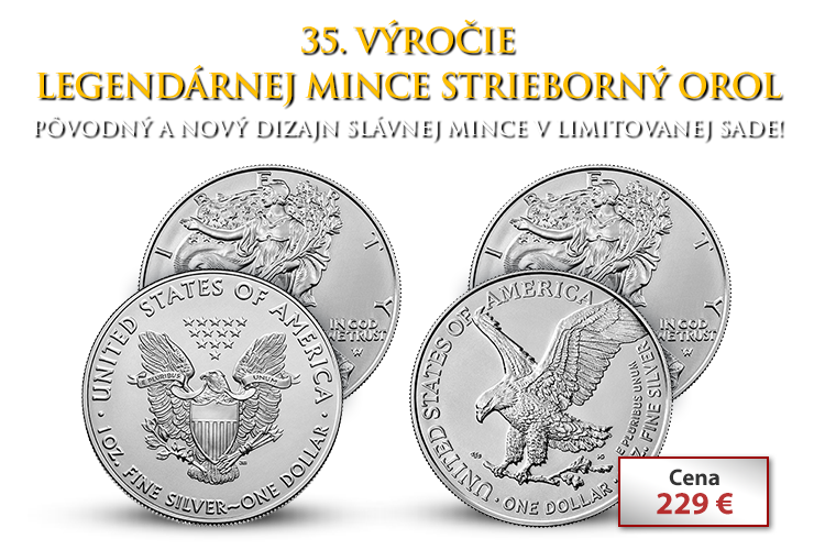 35. výročie legendárnej mince Strieborný orol