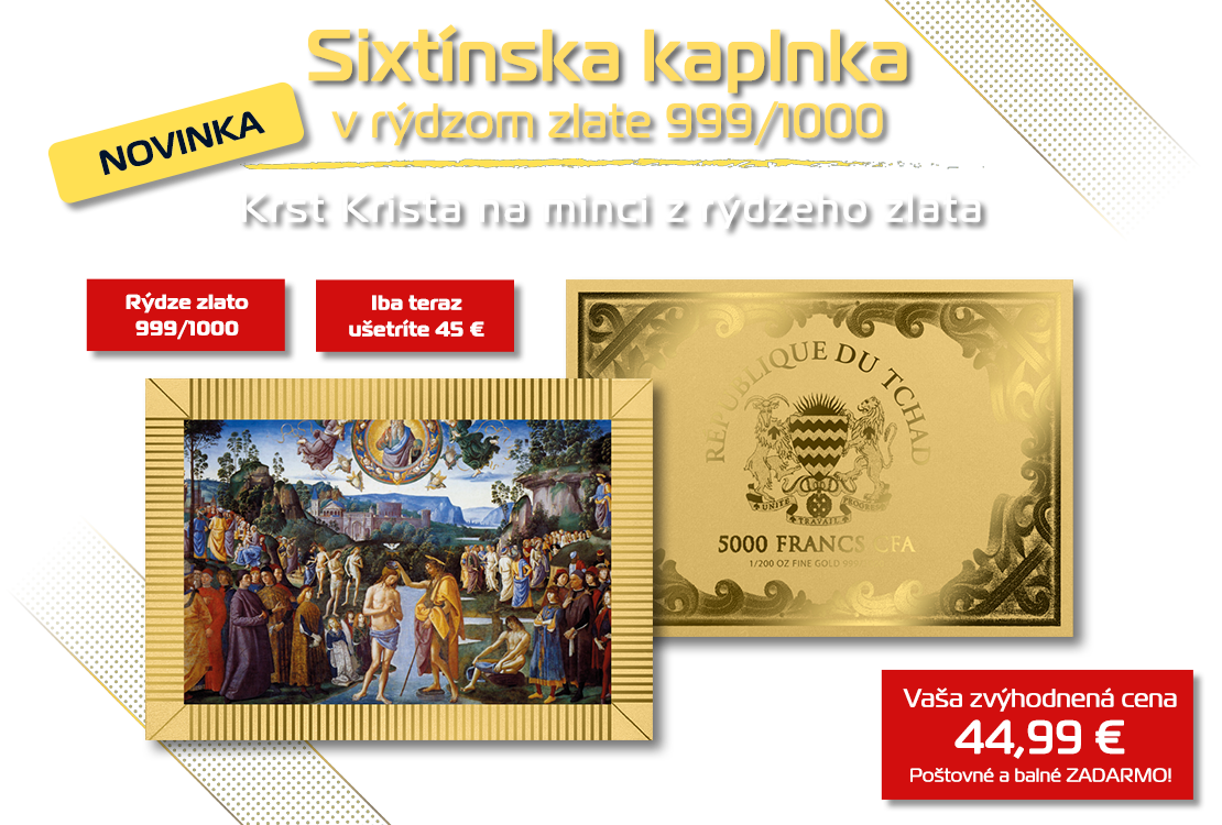 V&aacute;&scaron; renesančn&yacute; skvost na minciach z r&yacute;dzeho zlata