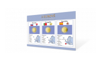 Sada pamätných euromincí -Slovensko 2009, Španielsko 2007, Portugalsko 2012